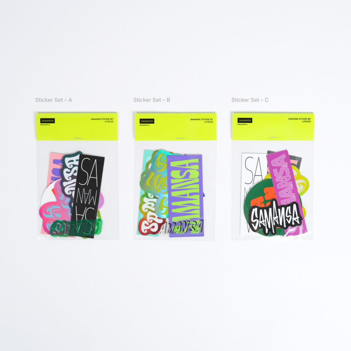 SAMANSA Logo Sticker Set (全3種）